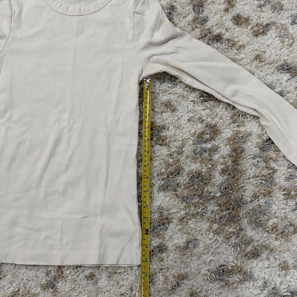 H&M Off-White Long Sleeve Shirt* - Picture 5 of 7